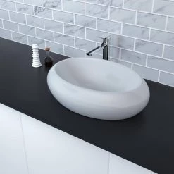 Satico Amuering 24 in. Topmount Bathroom Sink Basin in White -Bathroom Sinks Sales white satico drop in bathroom sinks 16tay26 44 1000