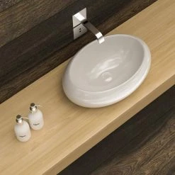 Satico Amuering 24 in. Topmount Bathroom Sink Basin in White -Bathroom Sinks Sales white satico drop in bathroom sinks 16tay26 76 1000