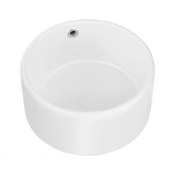 Satico Amuering 16.75 in. Topmount Bathroom Sink in White