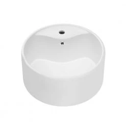 Satico Amuering 18 in. Topmount Bathroom Sink in White