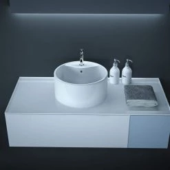 Satico 16.13 in. Topmount Bathroom Sink in White -Bathroom Sinks Sales white satico drop in bathroom sinks 16tay30 1f 1000