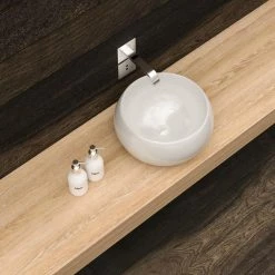 Satico Amuering 15 in. Topmount Bathroom Sink in White -Bathroom Sinks Sales white satico drop in bathroom sinks 16tay31 76 1000