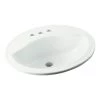 STERLING Sanibel Drop-In Ceramic Bathroom Sink in White with Overflow Drain -Bathroom Sinks Sales white sterling drop in bathroom sinks 442004 0 64 1000