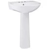 Sterling Sacramento Vitreous China Pedestal Combo Bathroom Sink in White with Overflow Drain -Bathroom Sinks Sales white sterling pedestal sinks 442124 0 64 1000