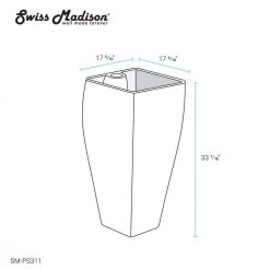 Swiss Madison Carre Glossy, White Ceramic Square Pedestal Sink 27 Swiss Madison Carre Glossy, White Ceramic Square Pedestal Sink -Bathroom Sinks Sales white swiss madison pedestal sinks sm ps311 76 1000