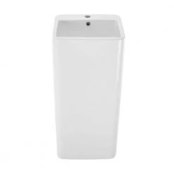 Swiss Madison Concorde 1-Piece Glossy White Ceramic Square Pedestal Sink 17 Swiss Madison Concorde 1-Piece Glossy White Ceramic Square Pedestal Sink -Bathroom Sinks Sales white swiss madison pedestal sinks sm ps312 a0 1000