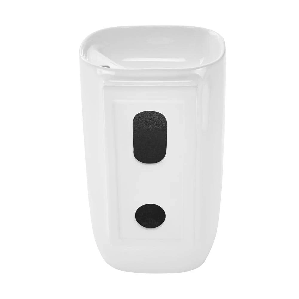 Swiss Madison Ivy 1-Piece Glossy White Ceramic Square Pedestal Sink 9 Swiss Madison Ivy 1-Piece Glossy White Ceramic Square Pedestal Sink - Image 7
