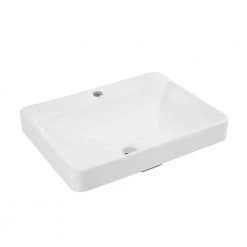Swiss Madison Carre Rectangular Vessel Sink in White -Bathroom Sinks Sales white swiss madison vessel sinks sm vs202 66 1000