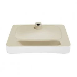 Swiss Madison Carre Rectangular Vessel Sink in White -Bathroom Sinks Sales white swiss madison vessel sinks sm vs202 77 1000