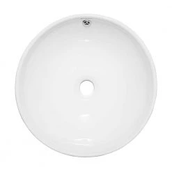 Swiss Madison Sublime Round Vessel Sink in White -Bathroom Sinks Sales white swiss madison vessel sinks sm vs212 1d 1000