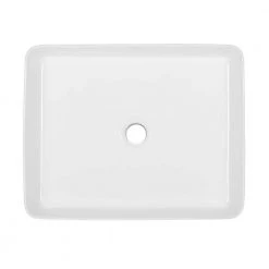 Swiss Madison Concorde Rectangle Ceramic Vessel Sink in White -Bathroom Sinks Sales white swiss madison vessel sinks sm vs242 1d 1000