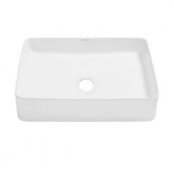 Swiss Madison Concorde Rectangle Ceramic Vessel Sink in White -Bathroom Sinks Sales white swiss madison vessel sinks sm vs242 40 1000