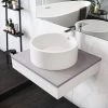 Swiss Madison Monaco Round Ceramic Bathroom Vessel Sink in White -Bathroom Sinks Sales white swiss madison vessel sinks sm vs252 64 1000