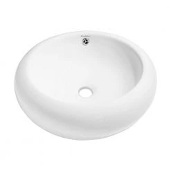Swiss Madison Plaisir Round Vessel Sink in White -Bathroom Sinks Sales white swiss madison vessel sinks sm vs262 40 1000