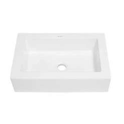 Swiss Madison Voltaire Ceramic Rectangle Vessel Sink in White 17 Swiss Madison Voltaire Ceramic Rectangle Vessel Sink in White -Bathroom Sinks Sales white swiss madison vessel sinks sm vs282 40 1000