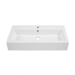 Swiss Madison Voltaire Wide Rectangle Vessel Sink in White 15 Swiss Madison Voltaire Wide Rectangle Vessel Sink in White -Bathroom Sinks Sales white swiss madison vessel sinks sm vs292 40 1000