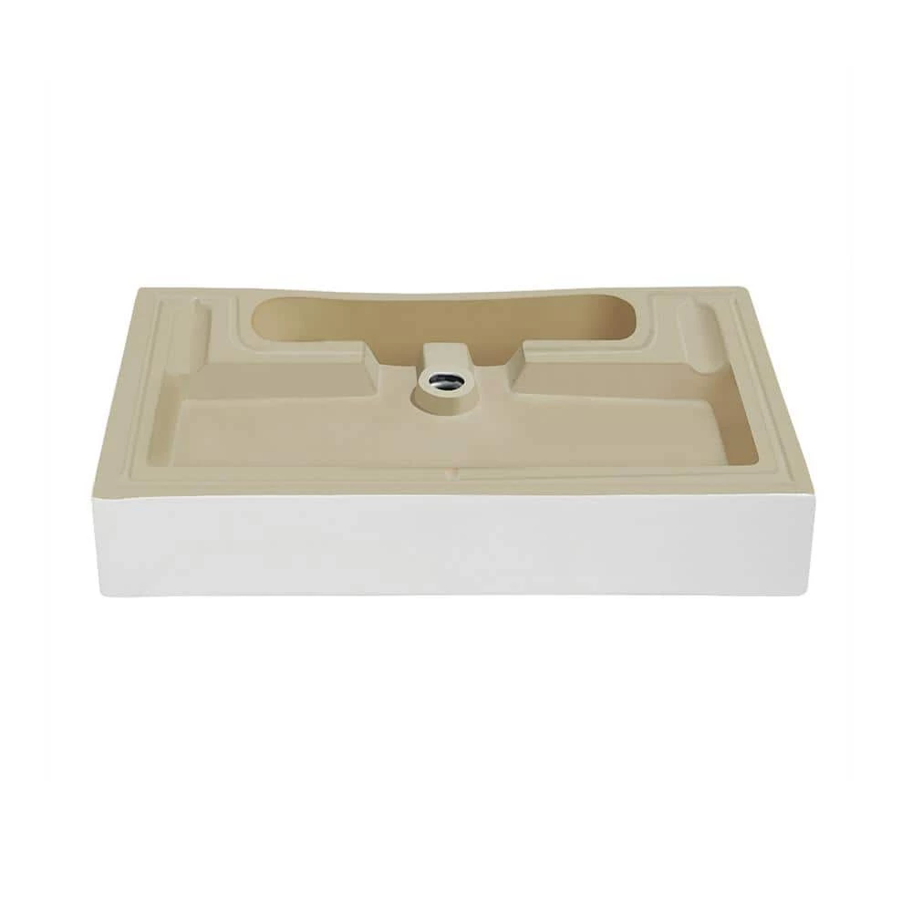 Swiss Madison Voltaire Wide Rectangle Vessel Sink in White 8 Swiss Madison Voltaire Wide Rectangle Vessel Sink in White - Image 6