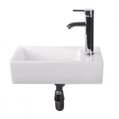 Taholi 5 in. Above Sink Basin in White