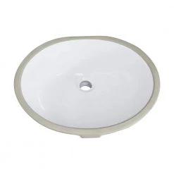Bathroom Sinks Sales 6 Taholi 19 in. x 15 in. x 8 in. Oval Ceramic Undermount Bathroom Sink in White