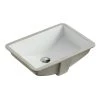 Kingsman Hardware 21-1/2 in. x 15-1/4 in. Rectrangle Undermount Vitreous Glazed Ceramic Lavatory Vanity Bathroom Sink Pure White -Bathroom Sinks Sales white undermount bathroom sinks rp462p 64 1000