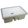 Kingsman Hardware 22-1/8 in. x 15-3/4 in. Rectrangle Undermount Vitreous Glazed Ceramic Lavatory Vanity Bathroom Sink Pure White -Bathroom Sinks Sales white undermount bathroom sinks rp595p 64 1000