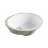 Kingsman Hardware 19-1/2 in. x 16 in. Oval Undermount Vitreous Glazed Ceramic Lavatory Vanity Bathroom Sink Pure White -Bathroom Sinks Sales white undermount bathroom sinks uv1916p 64 1000