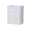 Unbranded Plywood Rectangular Vessel Sink Bathroom Vanity With Single Sink Soft Close Doors18 Inch in White 2 Unbranded Plywood Rectangular Vessel Sink Bathroom Vanity With Single Sink Soft Close Doors18 Inch in White -Bathroom Sinks Sales white vessel sinks 1010 sink whit 64 1000