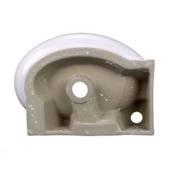 RENOVATORS SUPPLY MANUFACTURING Carlin 16 in. Corner Wall Mounted Bathroom Sink in White with Overflow -Bathroom Sinks Sales white wall mount sinks 17941 1d 1000