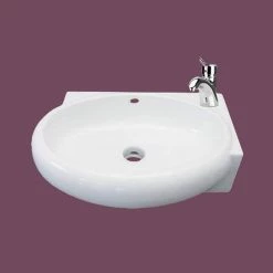 RENOVATORS SUPPLY MANUFACTURING Carlin 16 in. Corner Wall Mounted Bathroom Sink in White with Overflow -Bathroom Sinks Sales white wall mount sinks 17941 c3 1000