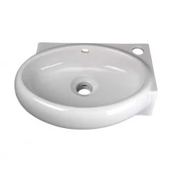 RENOVATORS SUPPLY MANUFACTURING Carlin 16 in. Corner Wall Mounted Bathroom Sink in White with Overflow -Bathroom Sinks Sales white wall mount sinks 17941 fa 1000