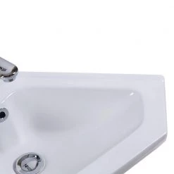 RENOVATORS SUPPLY MANUFACTURING Alexander II 24 in. Corner Wall Mounted Bathroom Sink in White with Overflow -Bathroom Sinks Sales white wall mount sinks 36684 1f 1000