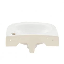 Unbranded Tina Wall-Mounted Bathroom Sink in White -Bathroom Sinks Sales white wall mount sinks 4 551wh 40 1000