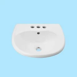 RENOVATORS SUPPLY MANUFACTURING Ondine 16 in. Wall Mounted Bathroom Sink in White with Overflow -Bathroom Sinks Sales white wall mount sinks 61863 c3 1000