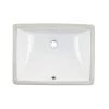 Wells Rhythm Series 20 in. Rectangular Undermount Single Bowl Bathroom Sink in White