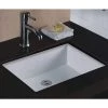 Wells Rhythm Series 20 in. Rectangular Undermount Single Bowl Bathroom Sink in White -Bathroom Sinks Sales white wells undermount bathroom sinks rtu2016 6w 64 1000