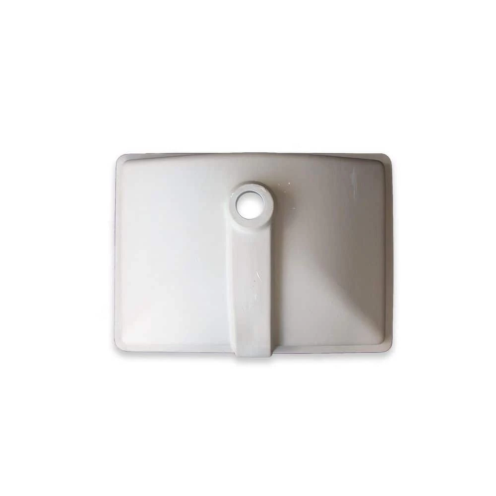 Wells Rhythm Series 22 in. Rectangular Undermount Single Bowl Bathroom Sink in White 4 Wells Rhythm Series 22 in. Rectangular Undermount Single Bowl Bathroom Sink in White - Image 2