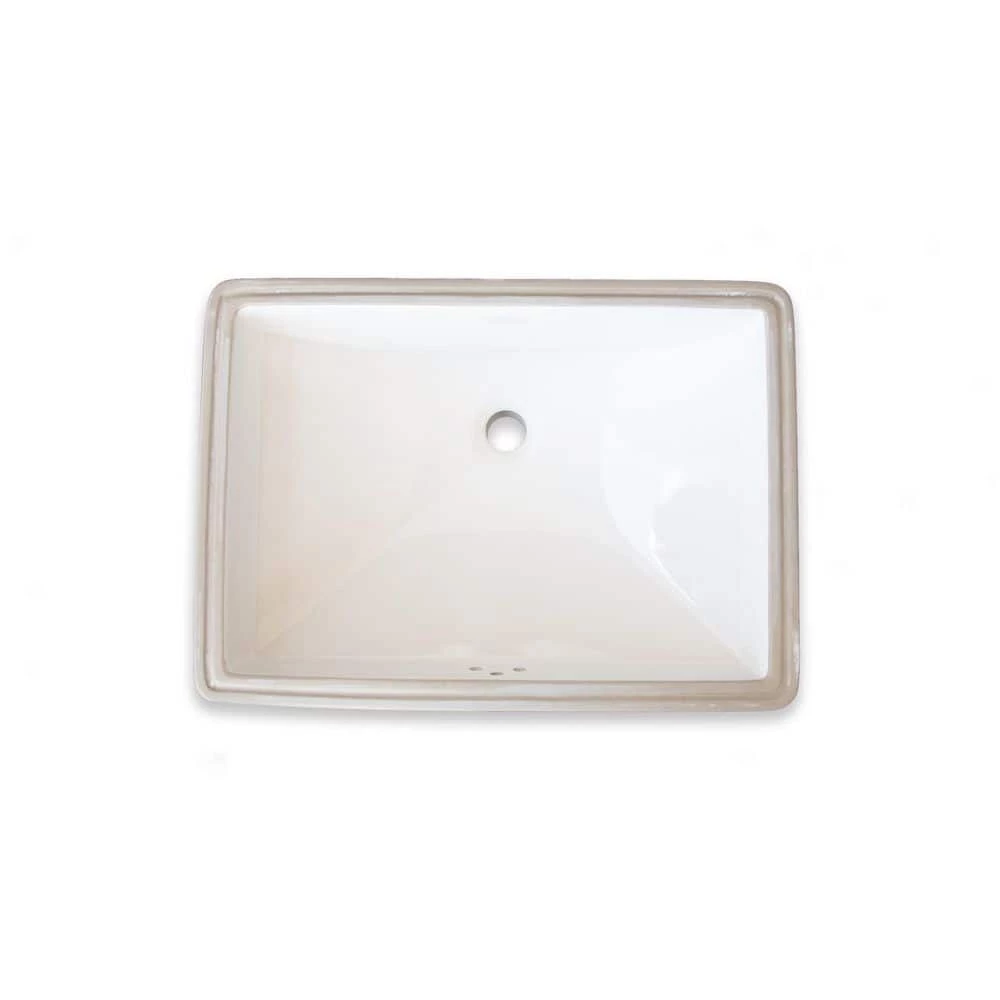 Wells Rhythm Series 22 in. Rectangular Undermount Single Bowl Bathroom Sink in White 7 Wells Rhythm Series 22 in. Rectangular Undermount Single Bowl Bathroom Sink in White - Image 5