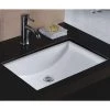 Wells Rhythm Series 22 in. Rectangular Undermount Single Bowl Bathroom Sink in White -Bathroom Sinks Sales white wells undermount bathroom sinks rtu2216 6w 64 1000